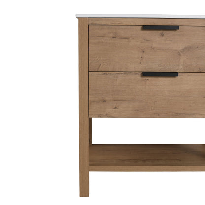 30 Inch Bathroom Vanity Plywood With 2 Drawers - BVB01030IMO - BL9075B - 1st Choice Furniture Direct
