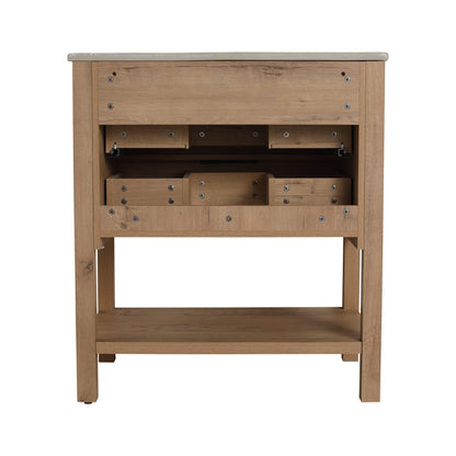 30 Inch Bathroom Vanity Plywood With 2 Drawers (Only Vanity ,without Basin) - BVB01030IMO - 1st Choice Furniture Direct