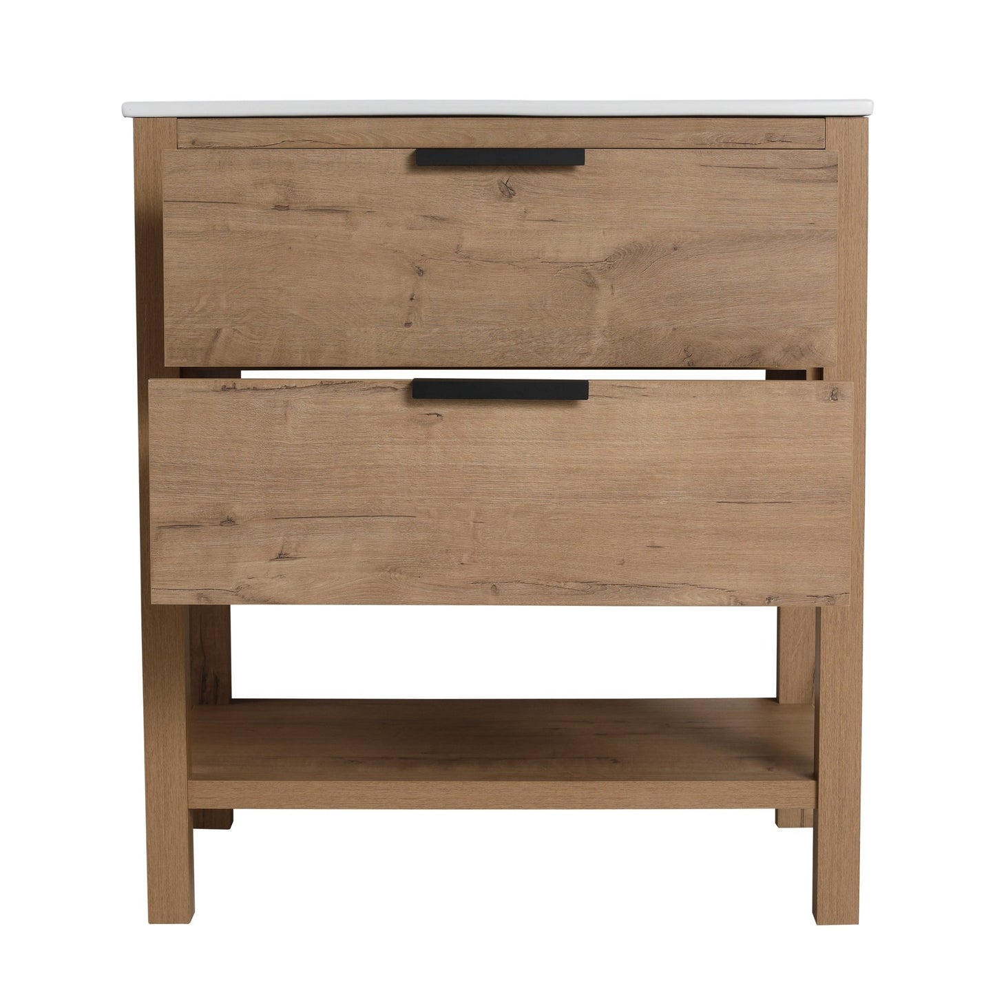 30 Inch Bathroom Vanity Plywood With 2 Drawers (Only Vanity ,without Basin) - BVB01030IMO - 1st Choice Furniture Direct