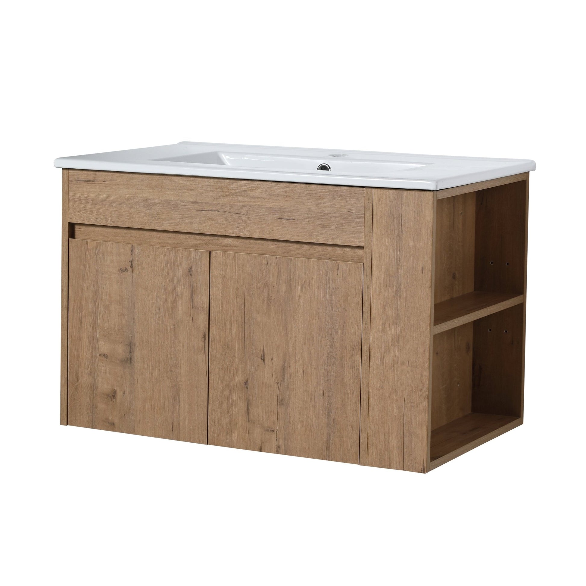 30 Inch Bathroom Vanity With Open Shelf, KD - PACKING - (Only Vanity, Without Basin) - 1st Choice Furniture Direct