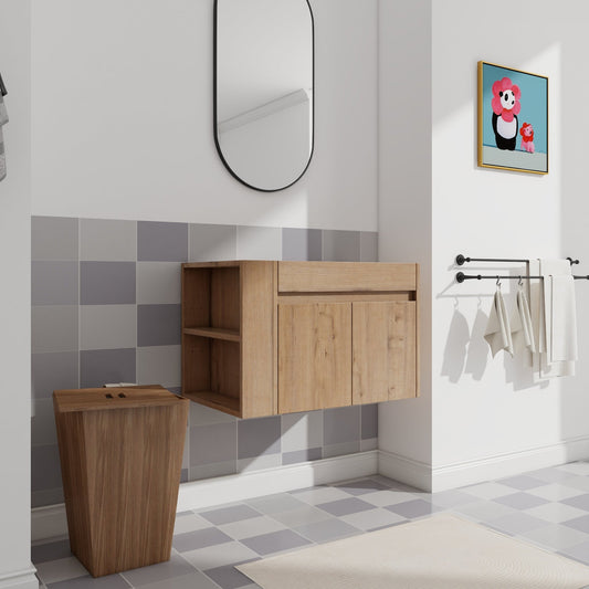 30 Inch Bathroom Vanity With Open Shelf, KD - PACKING - (Only Vanity, Without Basin) - 1st Choice Furniture Direct