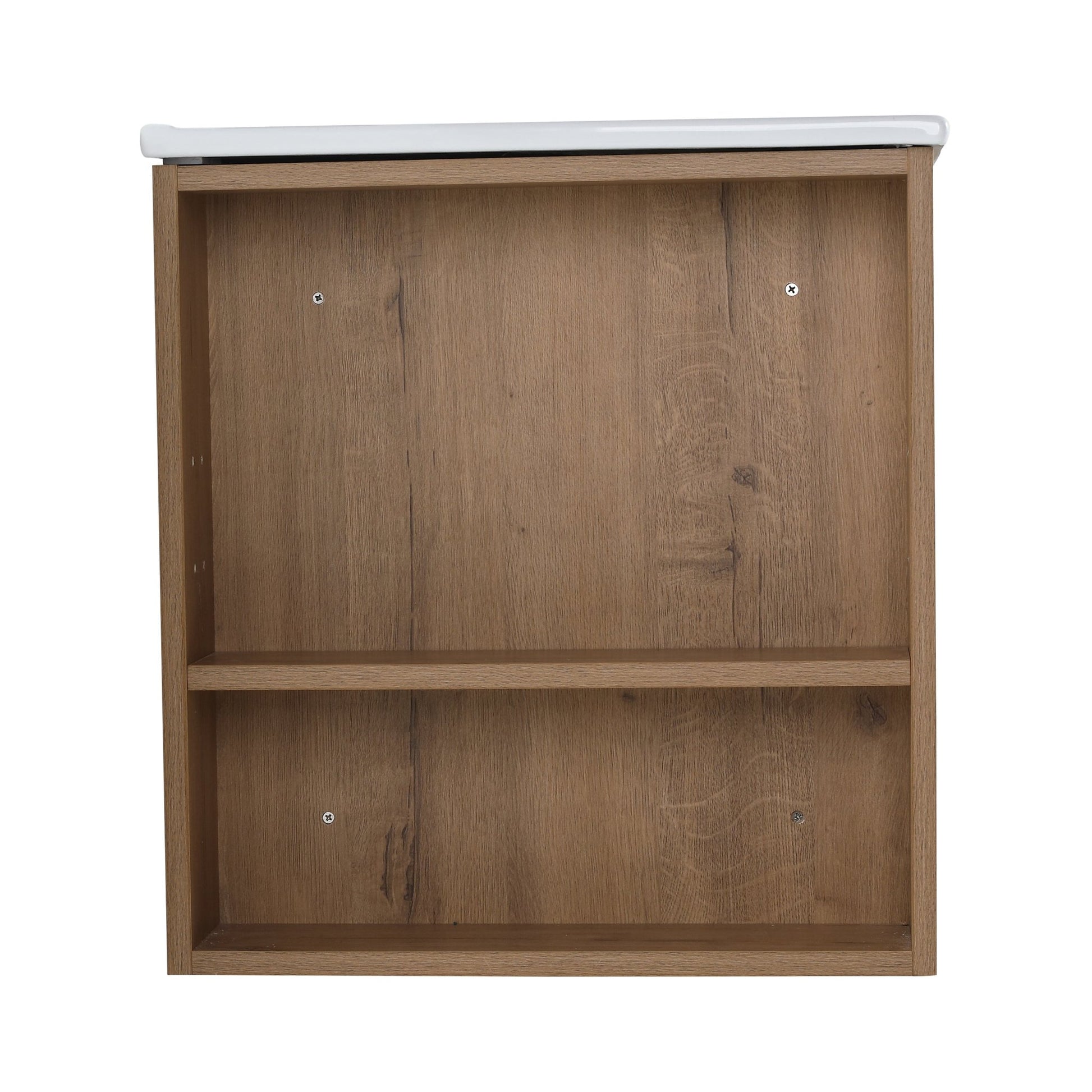 30 Inch Bathroom Vanity With White Ceramic Basin and Adjust Open Shelf(KD - PACKING) - 1st Choice Furniture Direct