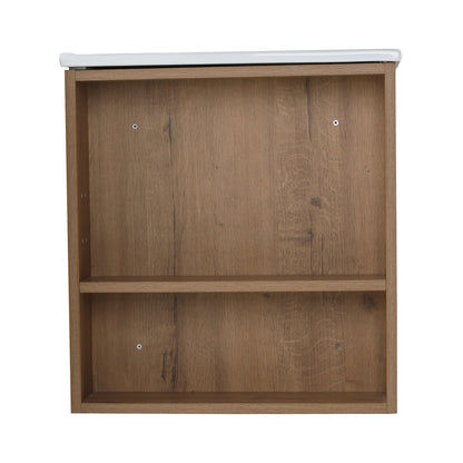 30 Inch Bathroom Vanity With White Ceramic Basin and Adjust Open Shelf(KD - PACKING) - 1st Choice Furniture Direct