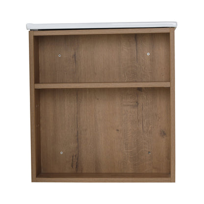 30 Inch Bathroom Vanity With White Ceramic Basin and Adjust Open Shelf(KD - PACKING) - 1st Choice Furniture Direct