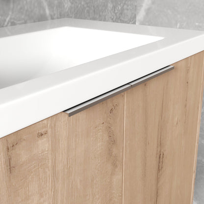30' Wall-Mounted Bathroom Vanity With Sink and Side Cabinet, Soft Close Doors,00112IMO-00630IMO Combination Cabinet(KD-Packing) - 1st Choice Furniture Direct