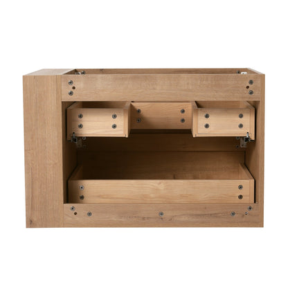 30' Wall Mounting Bathroom Vanity With Gel Sink, Soft Close Drawer - 1st Choice Furniture Direct