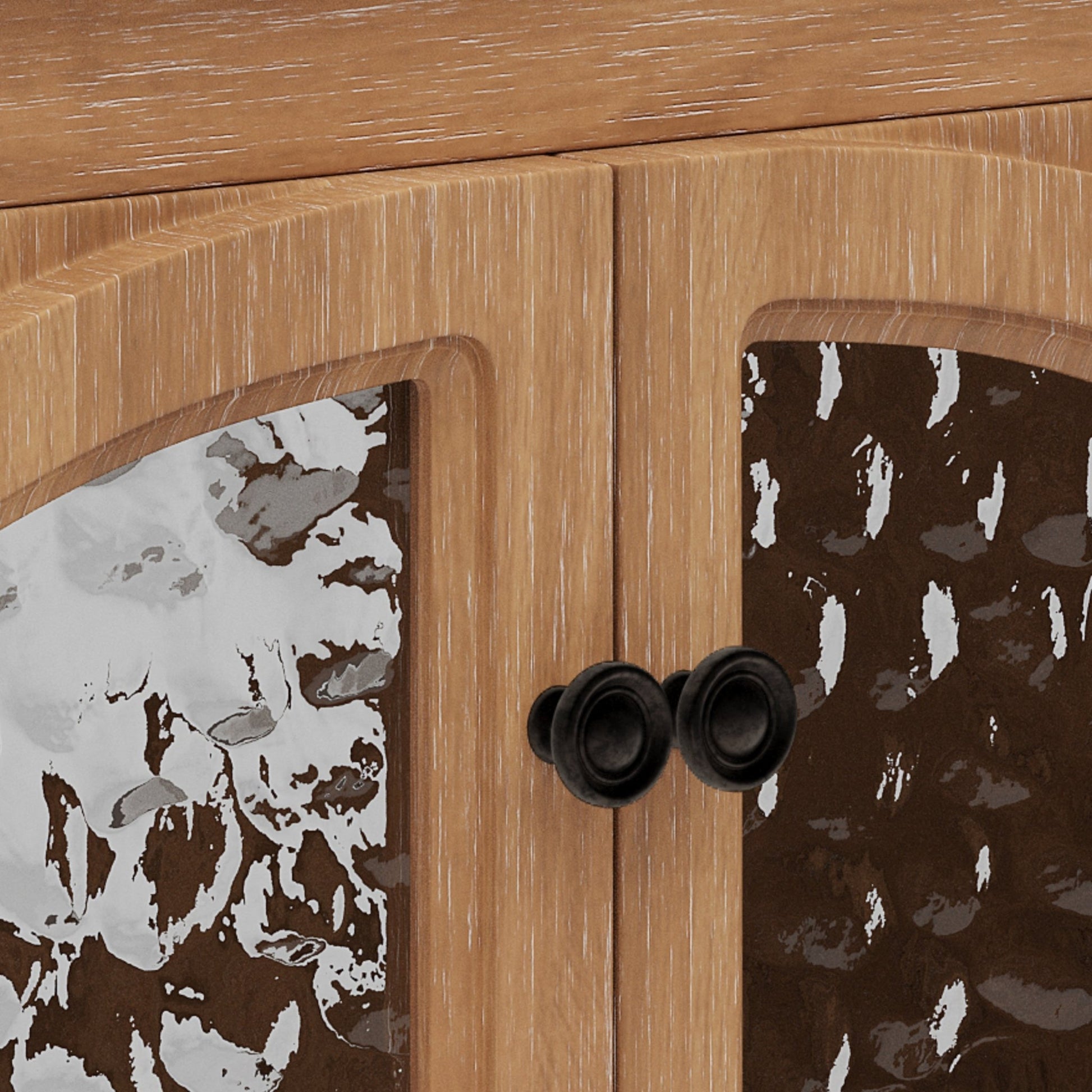 31-Inch Antique Natural Bathroom Vanity with Ceramic Sink - 1st Choice Furniture Direct