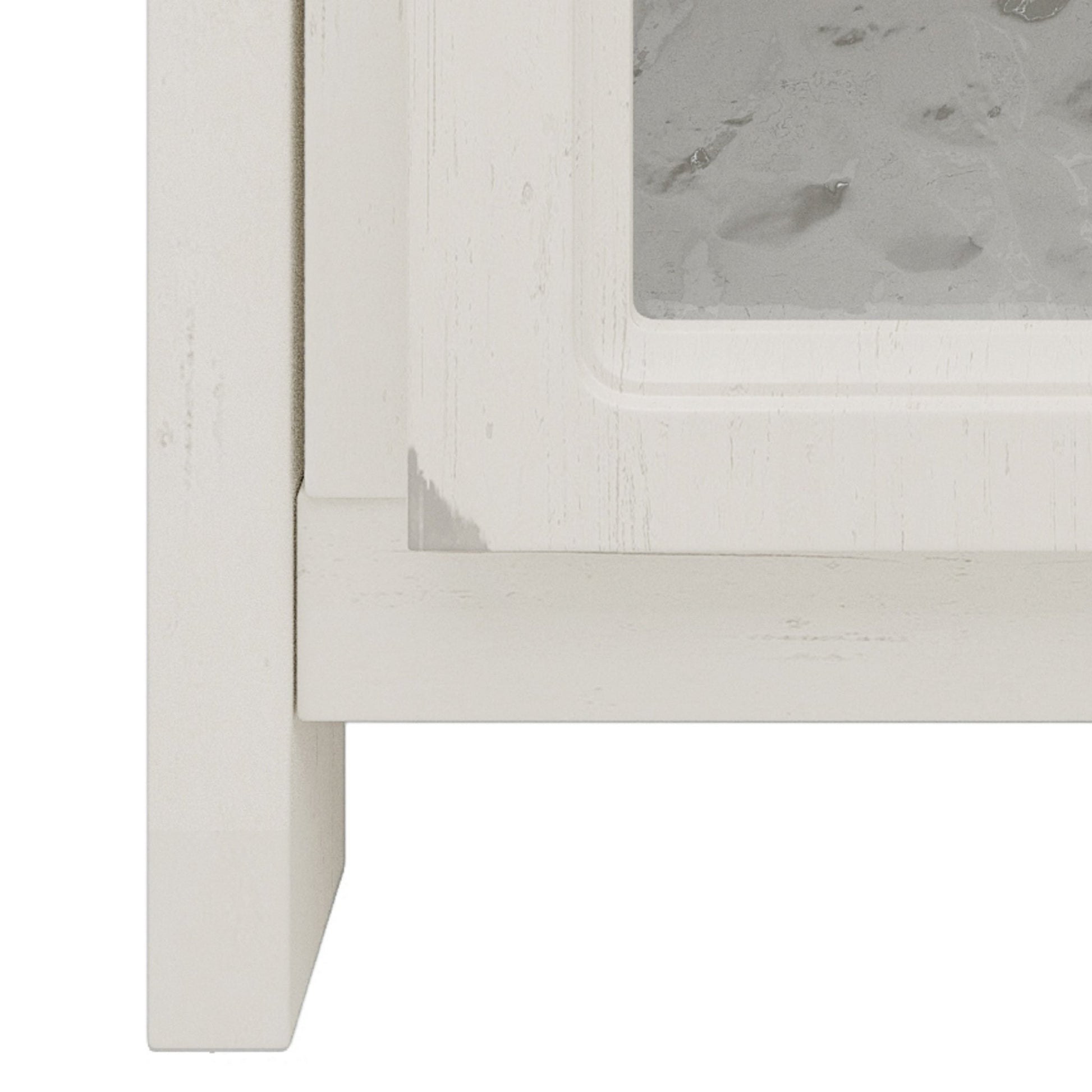 31 Inch Antique White Bathroom Vanity with Ceramic Sink - 1st Choice Furniture Direct