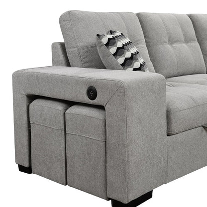 1st Choice Sectional Pull Out Sofa Bed 101" Reversible L-Shaped Corner