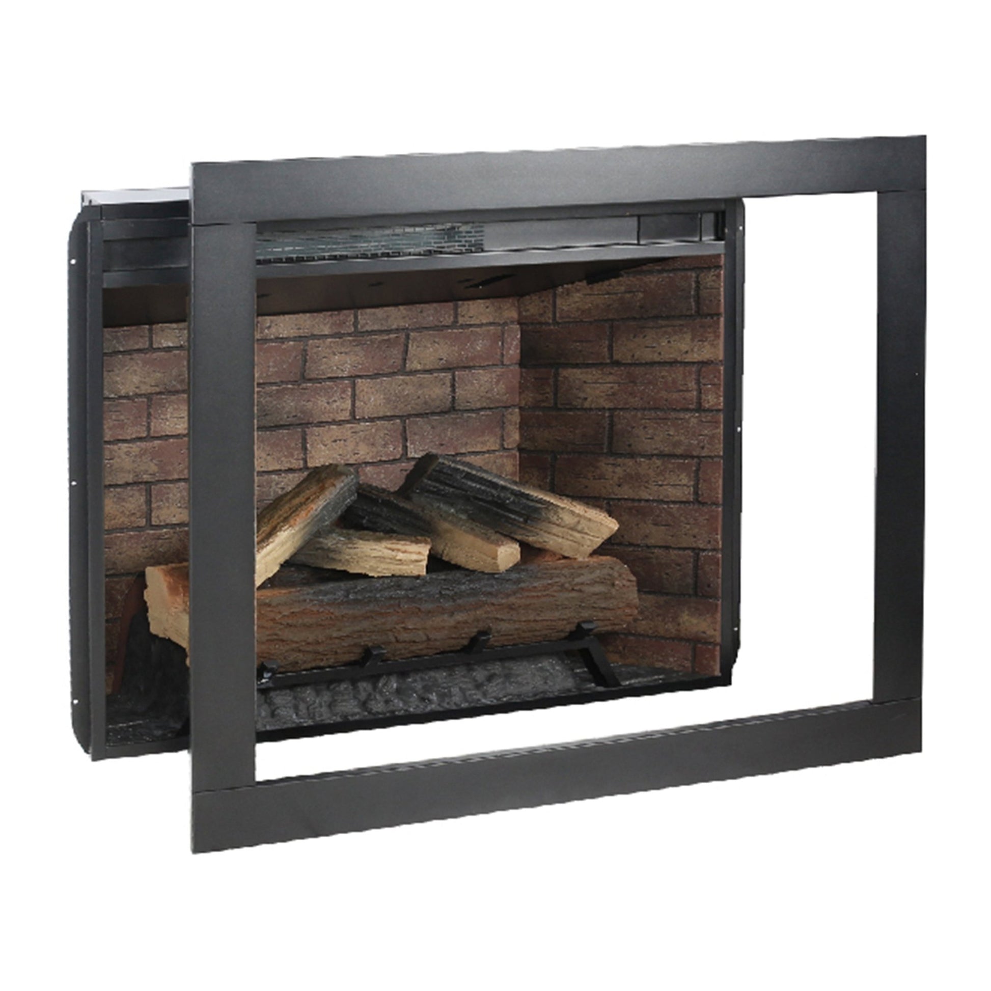 33 inch Infrared Electric Fireplace with Removable Trim kit Insert, Touch Panel Home Decor Heater, Smokeless Firebox With Fire Crackling Sound - 1st Choice Furniture Direct