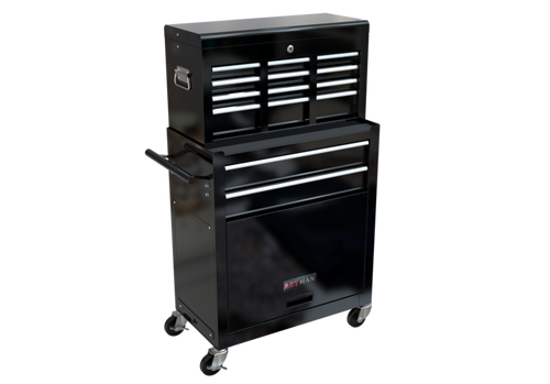 1st Choice High Capacity Rolling Tool Chest with Wheels and Drawers in Black