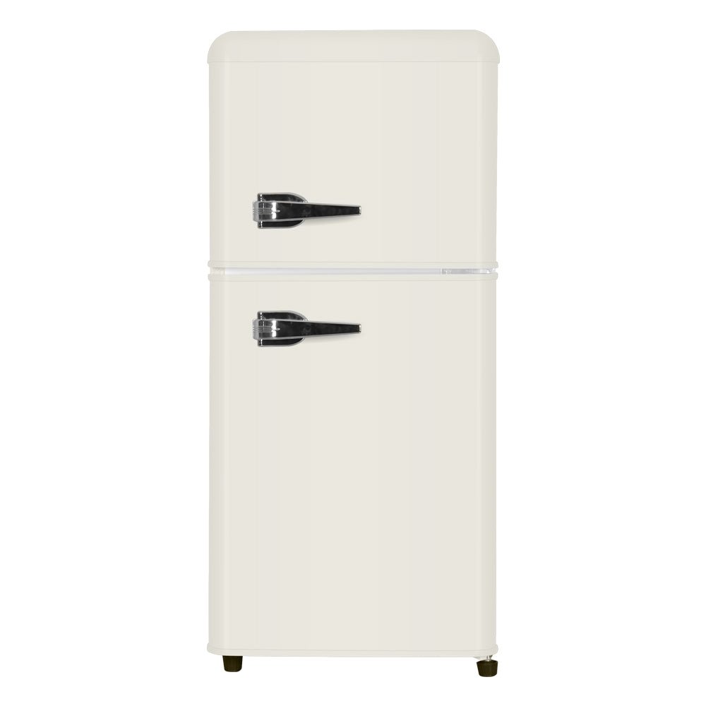 3.5 Cu. Ft. Cream Mini Refrigerator with Freezer | Compact Fridge - 1st Choice Furniture Direct