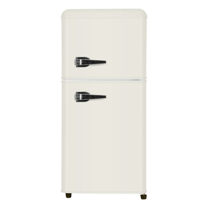 3.5 Cu. Ft. Cream Mini Refrigerator with Freezer | Compact Fridge - 1st Choice Furniture Direct