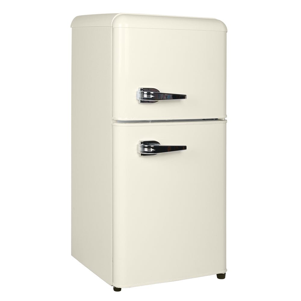 3.5 Cu. Ft. Cream Mini Refrigerator with Freezer | Compact Fridge - 1st Choice Furniture Direct