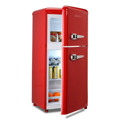 3.5 Cu. Ft. Red Mini Refrigerator with Freezer | Compact Fridge - 1st Choice Furniture Direct