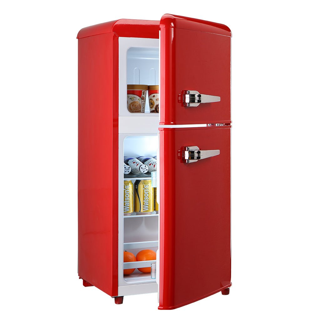3.5 Cu. Ft. Red Mini Refrigerator with Freezer | Compact Fridge - 1st Choice Furniture Direct