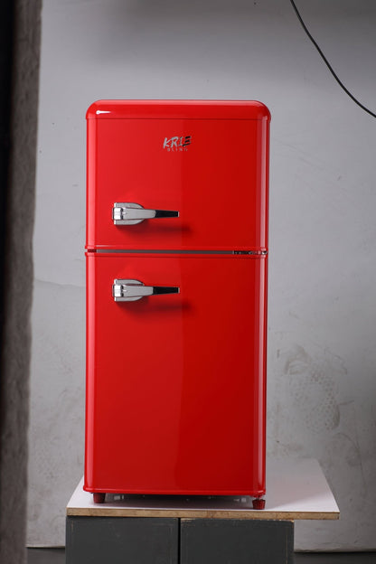 3.5 Cu. Ft. Red Mini Refrigerator with Freezer | Compact Fridge - 1st Choice Furniture Direct