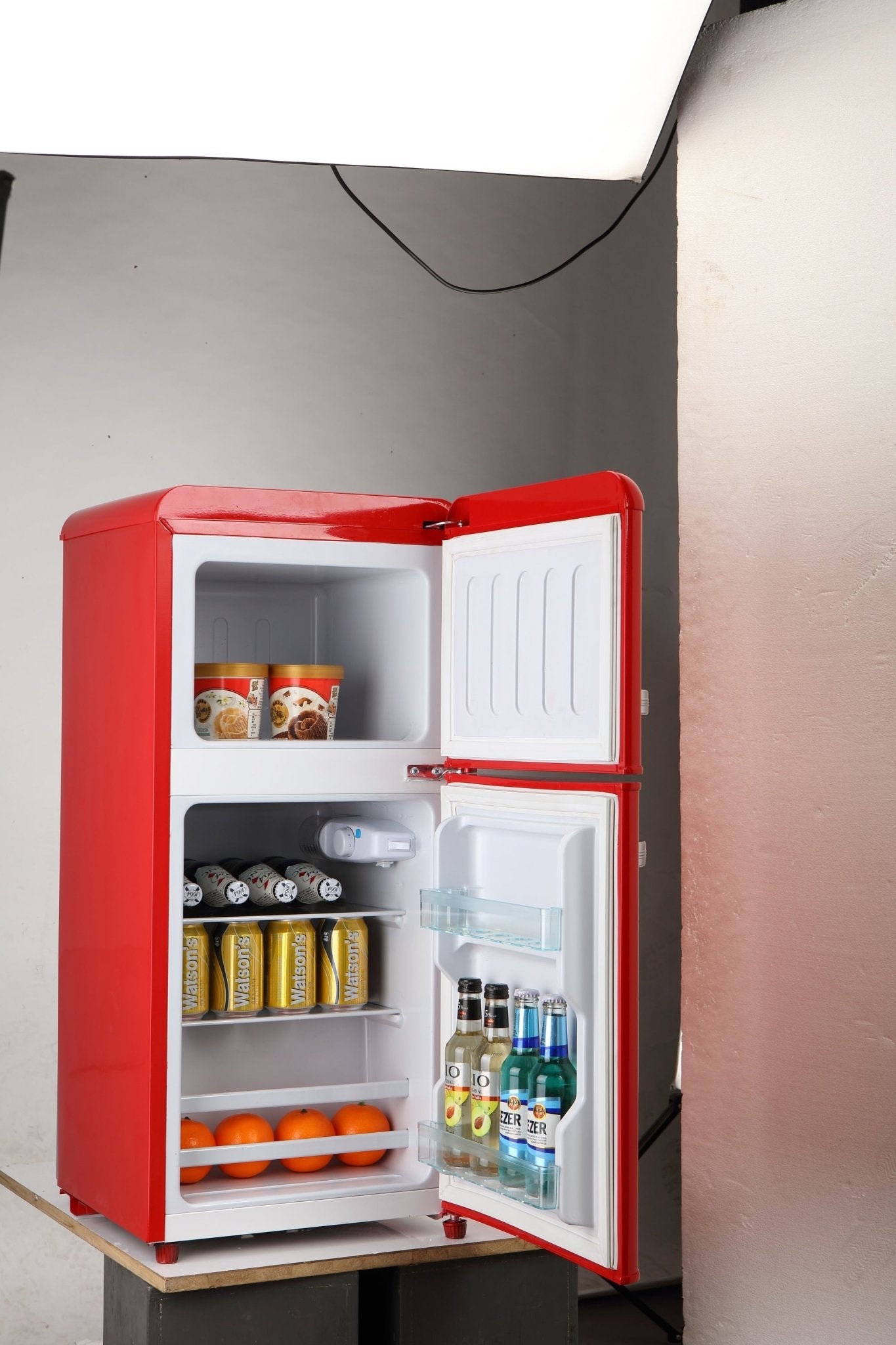 3.5 Cu. Ft. Red Mini Refrigerator with Freezer | Compact Fridge - 1st Choice Furniture Direct