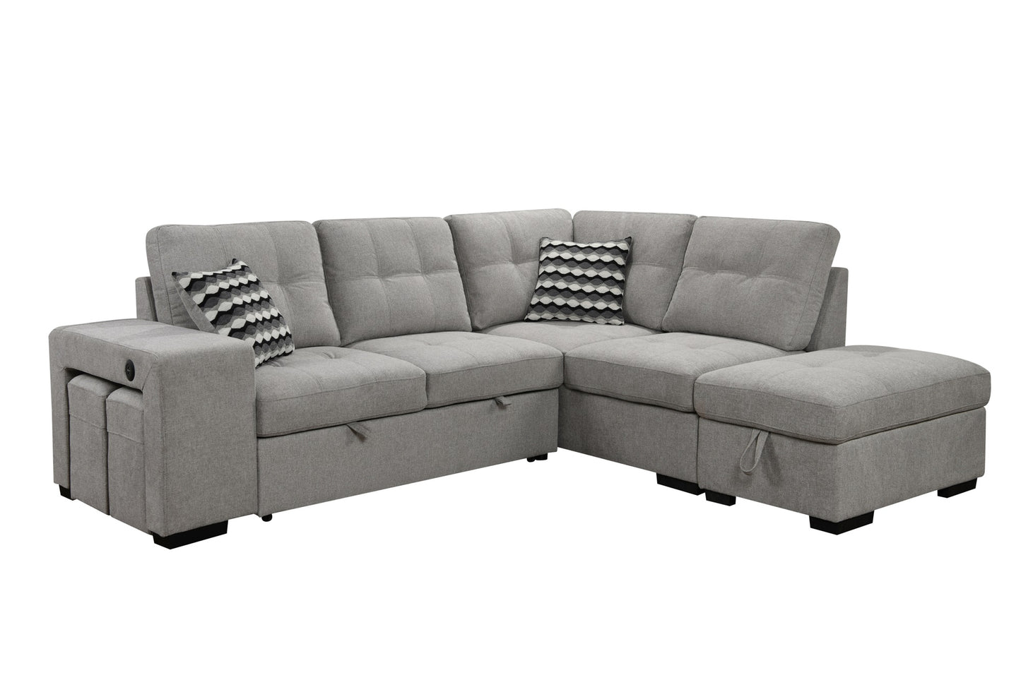 1st Choice Sectional Pull Out Sofa Bed 101" Reversible L-Shaped Corner