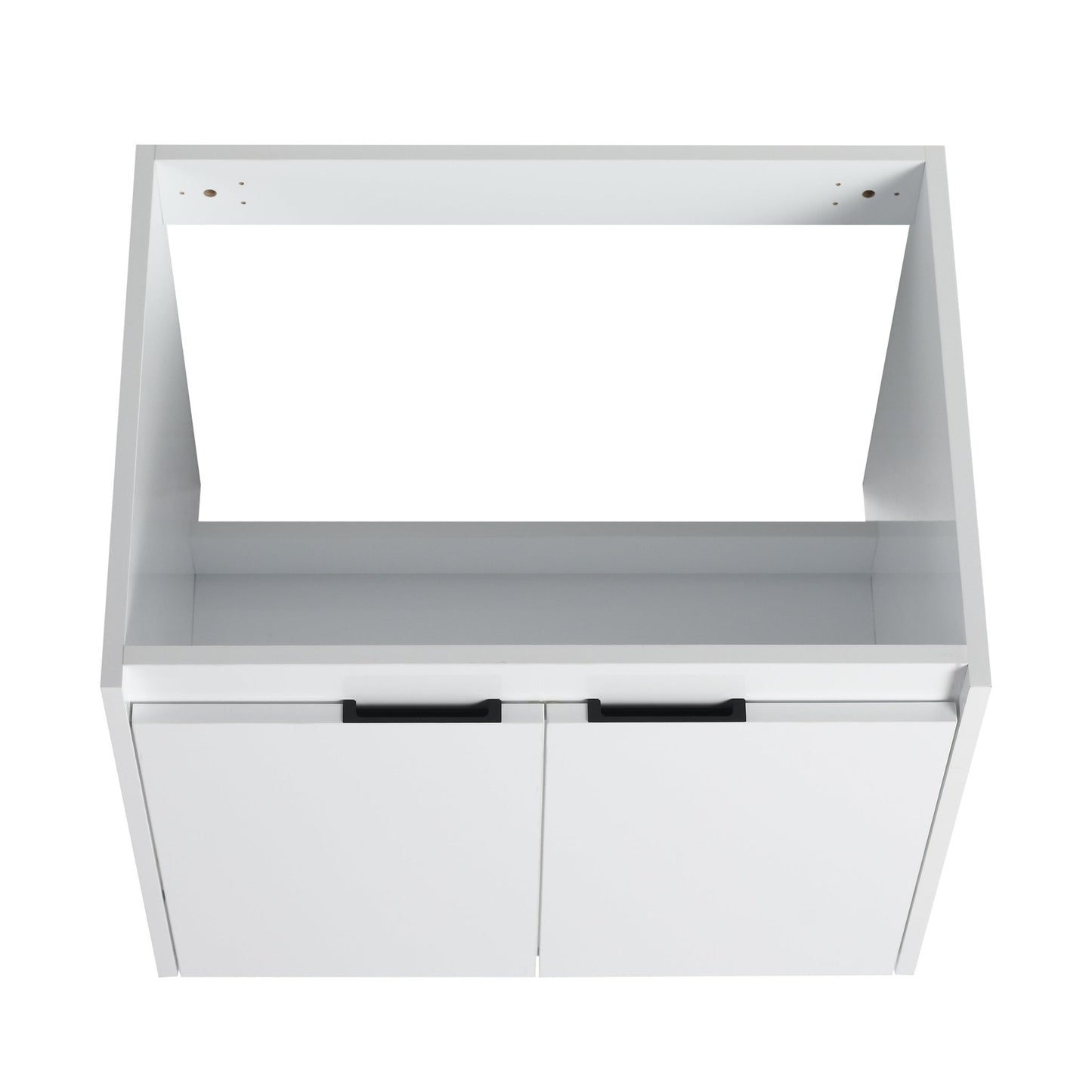 36' Bathroom Vanity With Resin Sink , 2 - Soft Close Doors and 1 - Side Cabinet, Float Mounting Design, Glossy White, Plywood(KD - Packing) - 1st Choice Furniture Direct