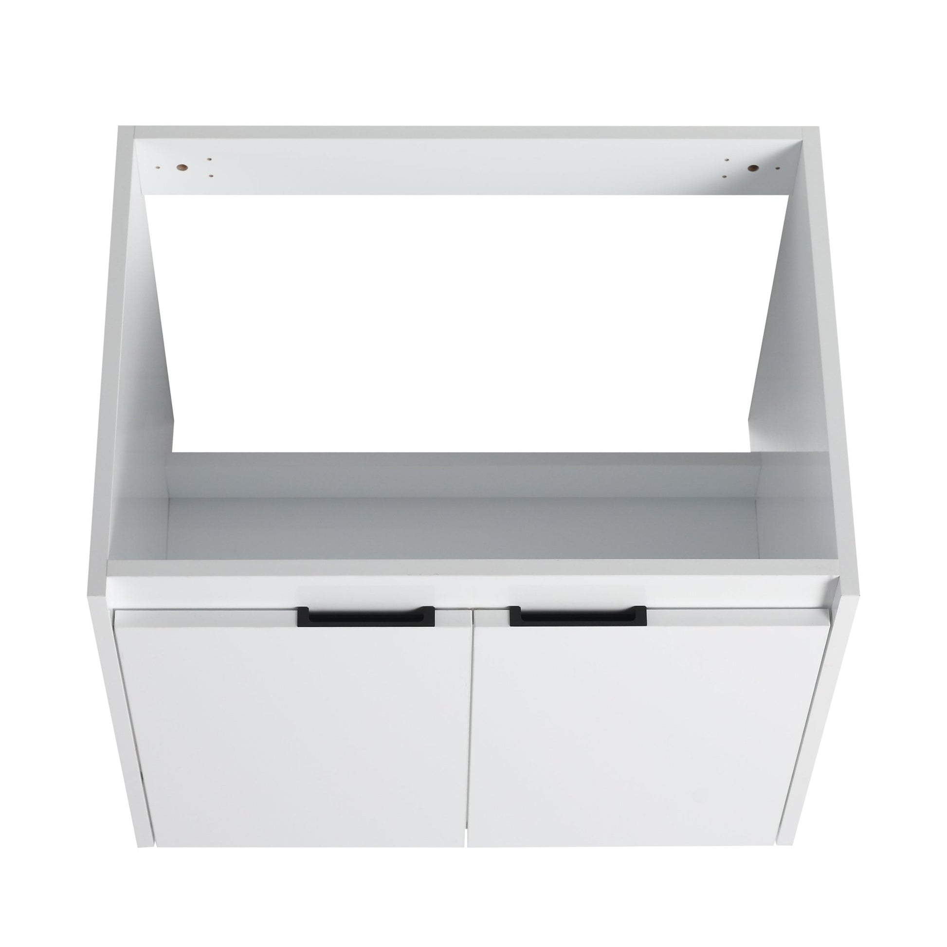 36' Bathroom Vanity With Resin Sink , 2 - Soft Close Doors and 1 - Side Cabinet, Float Mounting Design, Glossy White, Plywood(KD - Packing) - 1st Choice Furniture Direct