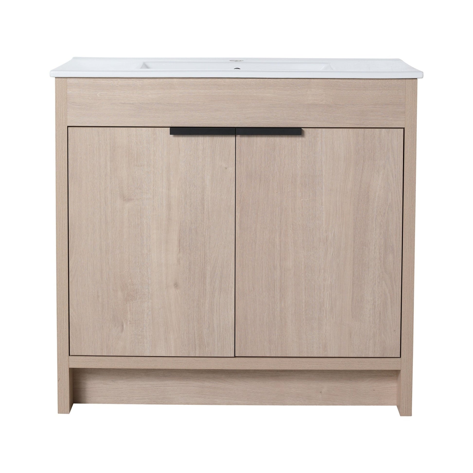 36' Freestanding Bathroom Vanity & 2 Soft - Close Cabinet Doors ((KD - PACKING),Only Including Cabine - BVB02436PLO - 1st Choice Furniture Direct