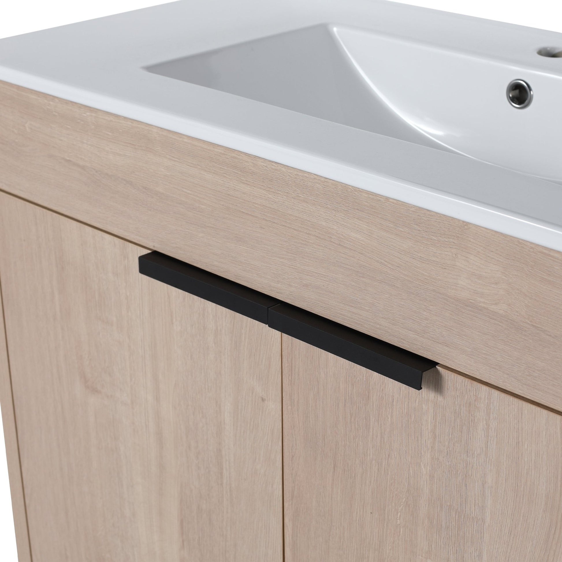 36' Freestanding Bathroom Vanity & 2 Soft - Close Cabinet Doors ((KD - PACKING),Only Including Cabine - BVB02436PLO - 1st Choice Furniture Direct