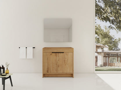 36' Freestanding Bathroom Vanity & 2 Soft - Close Cabinet Doors ((KD - PACKING),Only Vanity without Top - BVB02436IMO - 1st Choice Furniture Direct