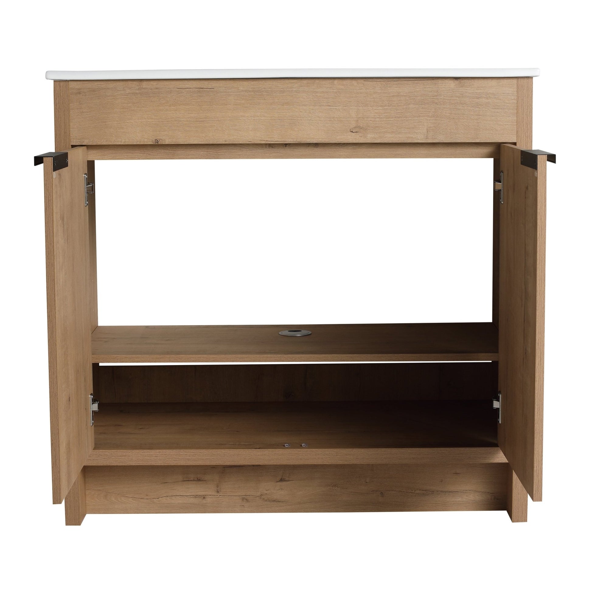 36' Freestanding Bathroom Vanity & 2 Soft - Close Cabinet Doors ((KD - PACKING),Only Vanity without Top - BVB02436IMO - 1st Choice Furniture Direct