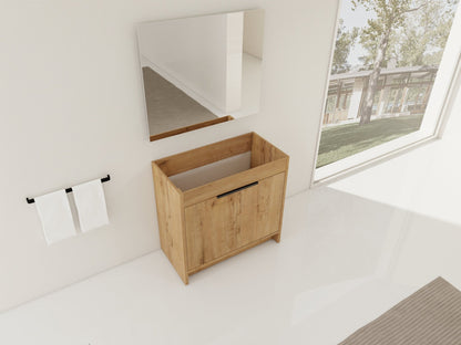 36' Freestanding Bathroom Vanity & 2 Soft - Close Cabinet Doors ((KD - PACKING),Only Vanity without Top - BVB02436IMO - 1st Choice Furniture Direct