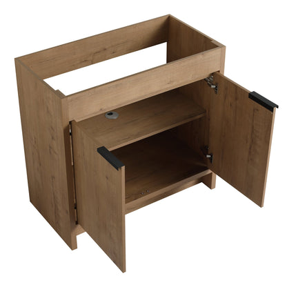36' Freestanding Bathroom Vanity & 2 Soft - Close Cabinet Doors ((KD - PACKING),Only Vanity without Top - BVB02436IMO - 1st Choice Furniture Direct