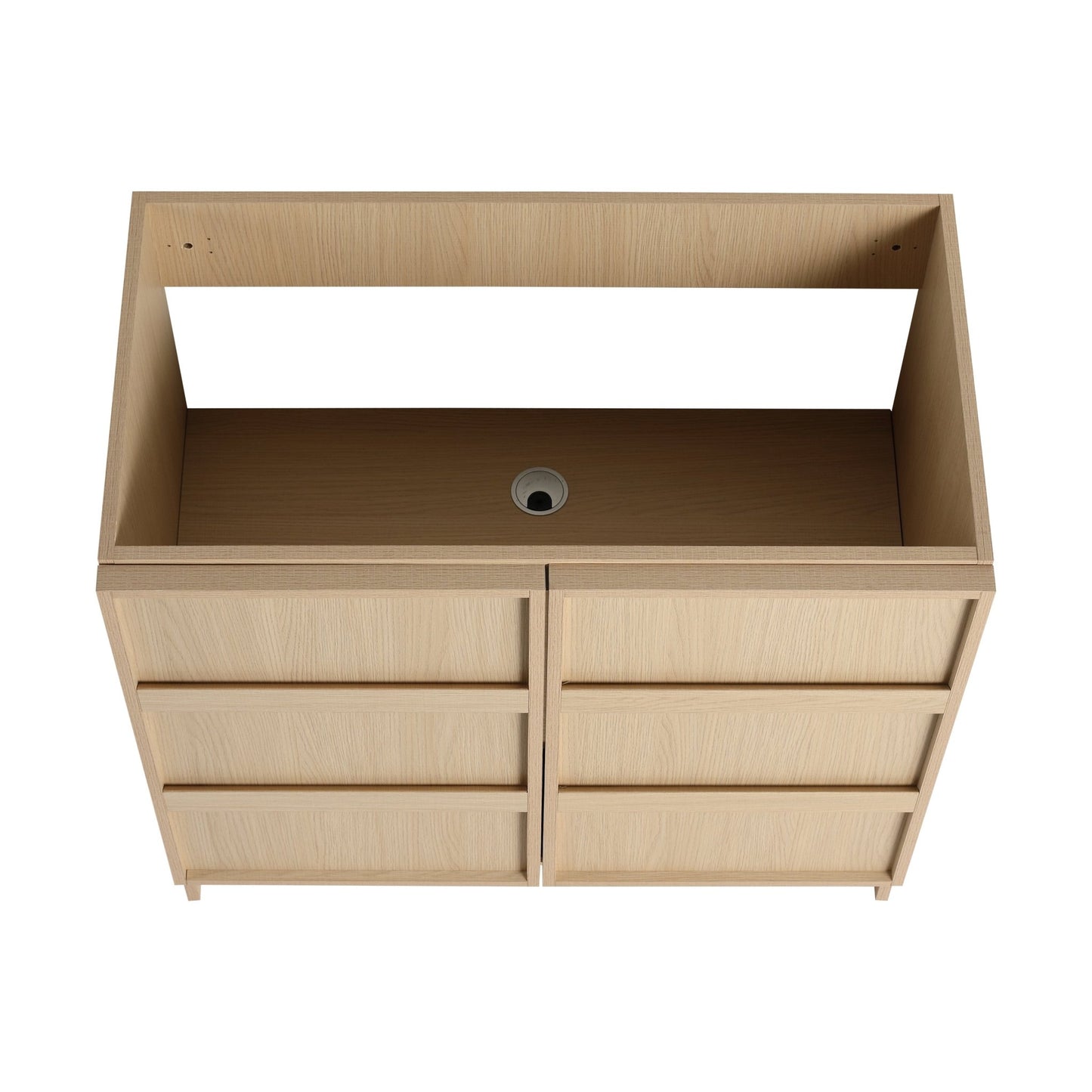 36' Freestanding Bathroom Vanity & 2 Soft - Close Cabinet Doors, Plywood, Dune Oak (KD - PACKING) - Excluding Sink - 1st Choice Furniture Direct