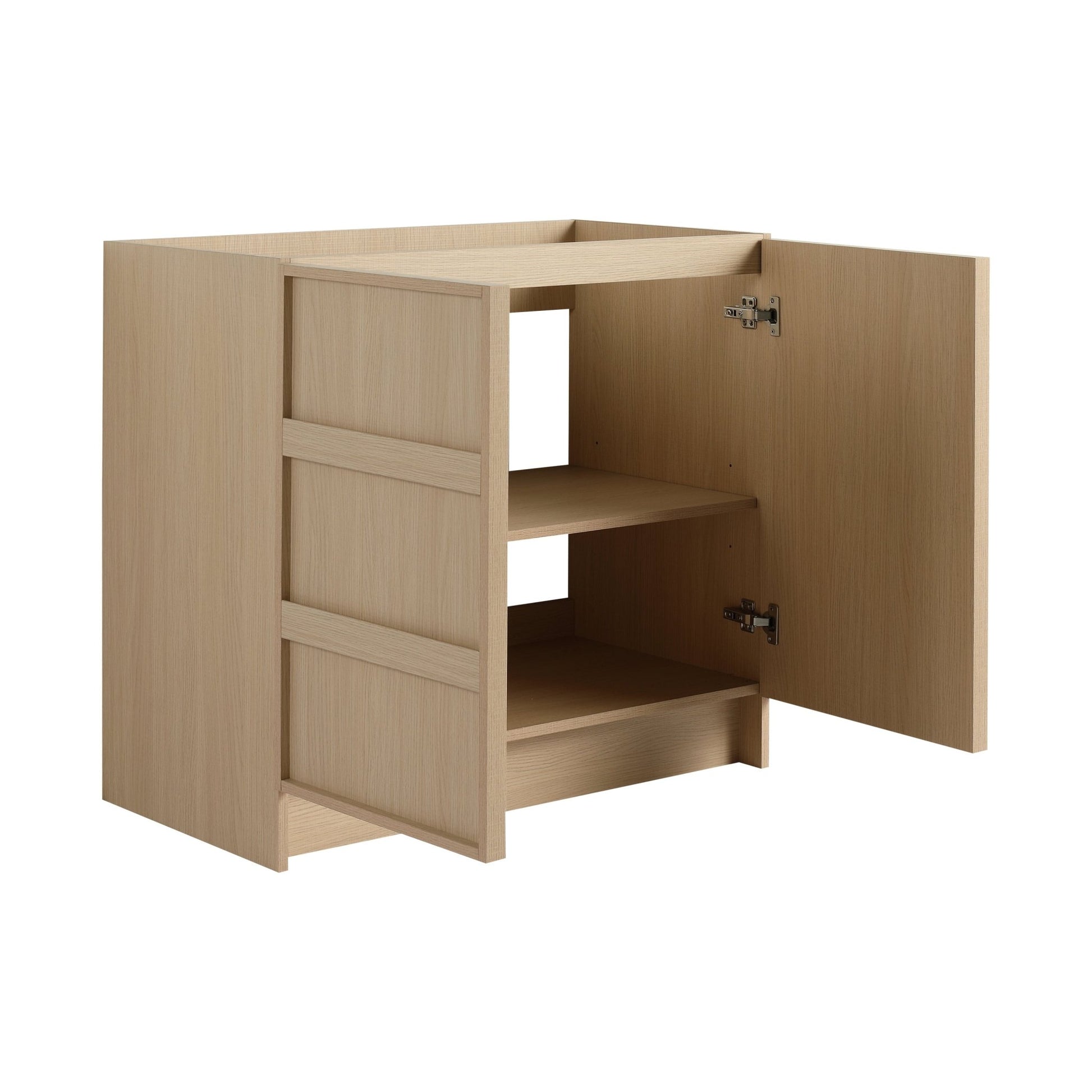 36' Freestanding Bathroom Vanity & 2 Soft - Close Cabinet Doors, Plywood, Dune Oak (KD - PACKING) - Excluding Sink - 1st Choice Furniture Direct