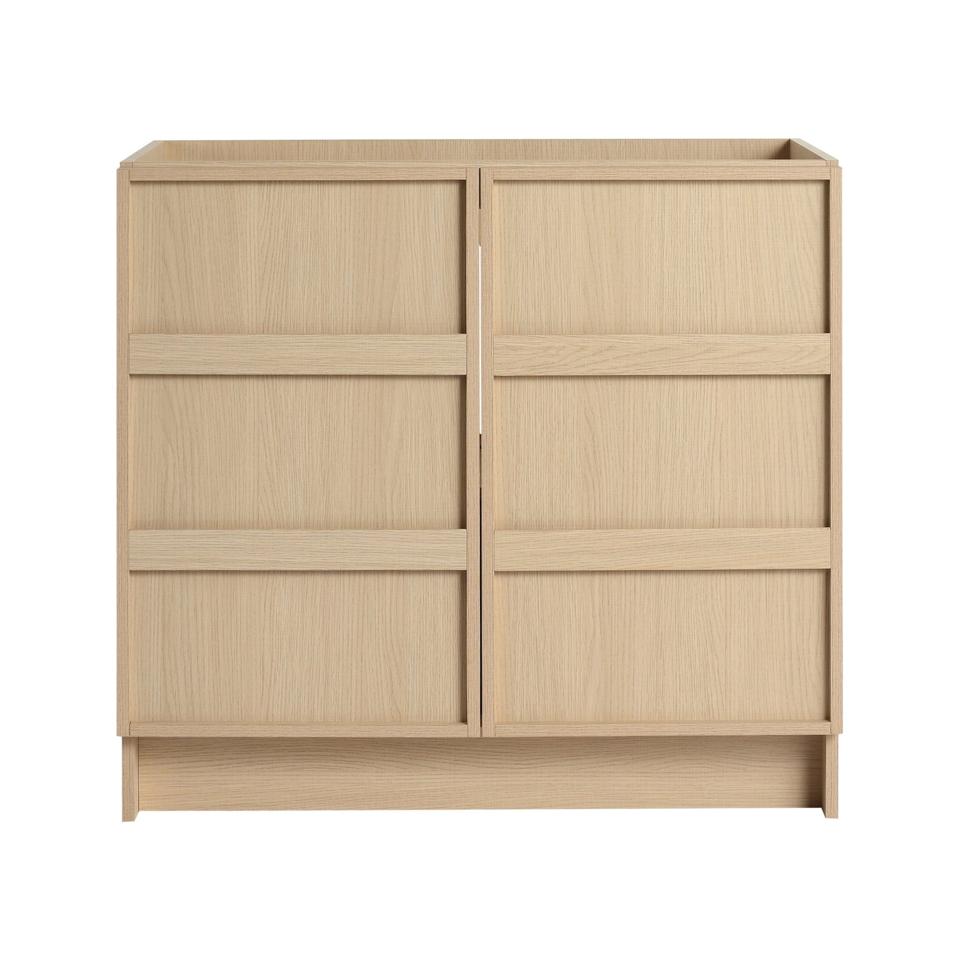 36' Freestanding Bathroom Vanity & 2 Soft - Close Cabinet Doors, Plywood, Dune Oak (KD - PACKING) - Excluding Sink - 1st Choice Furniture Direct
