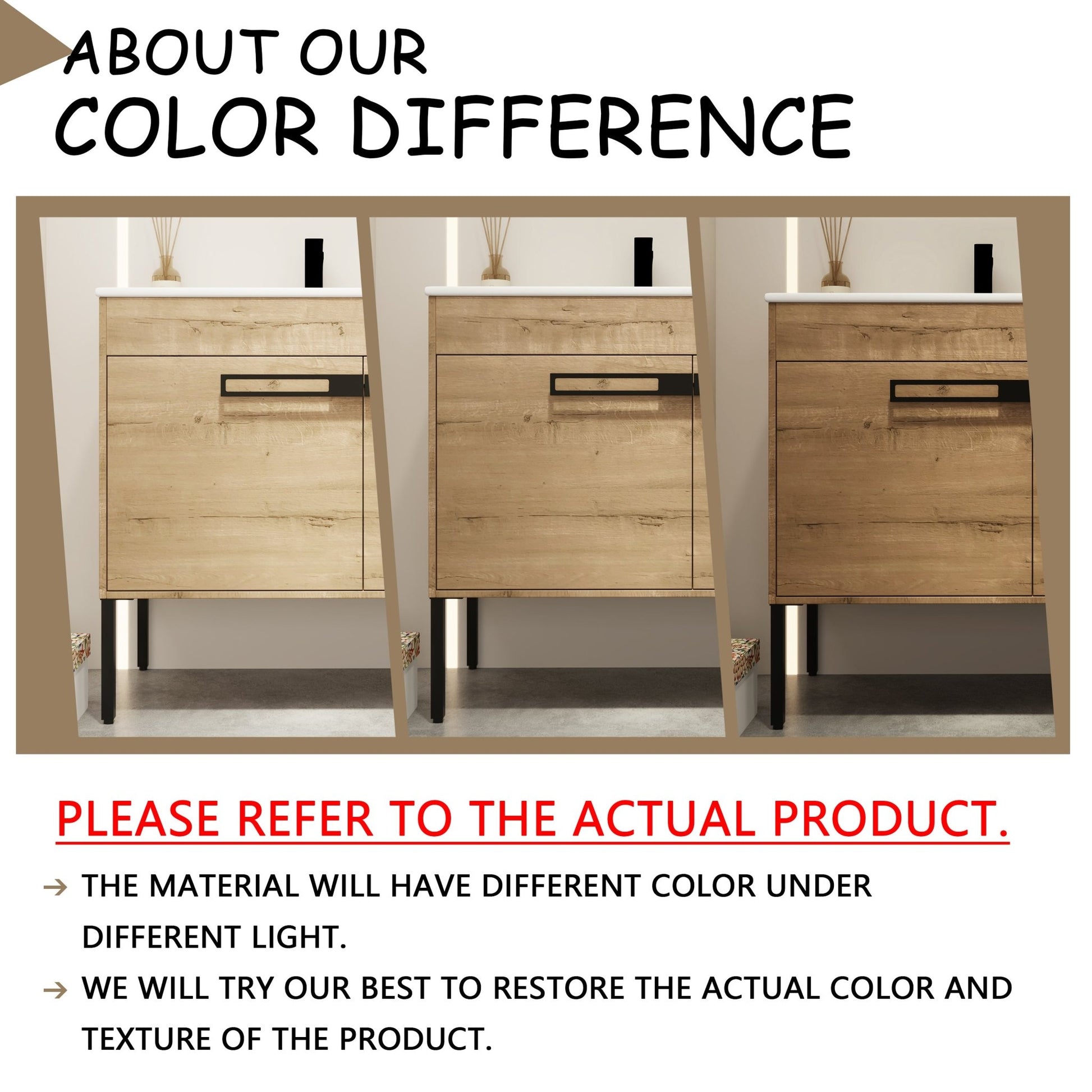 36 Inch Bathroom Vanity, Freestanding Bathroom Vanity or Floating is Optional Conversion.36*18 - 00336IMO - 1(KD - Packing) - Only Includes Vanity, Excluding Sink - 1st Choice Furniture Direct