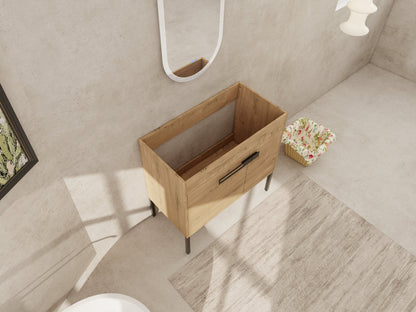 36 Inch Bathroom Vanity, Freestanding Bathroom Vanity or Floating is Optional Conversion.36*18 - 00336IMO - 1(KD - Packing) - Only Includes Vanity, Excluding Sink - 1st Choice Furniture Direct
