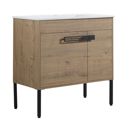 36 Inch Bathroom Vanity, Freestanding Bathroom Vanity or Floating is Optional Conversion.36*18 - 00336IMO - 1(KD - Packing) - Only Includes Vanity, Excluding Sink - 1st Choice Furniture Direct