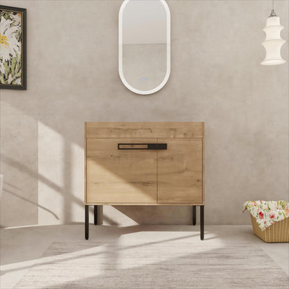 36 Inch Bathroom Vanity, Freestanding Bathroom Vanity or Floating is Optional Conversion.36*18 - 00336IMO - 1(KD - Packing) - Only Includes Vanity, Excluding Sink - 1st Choice Furniture Direct