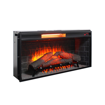 36 inch Infrared Electric Fireplace with Removable Trim kit Insert, Touch Panel Home Decor Heater - 1st Choice Furniture Direct