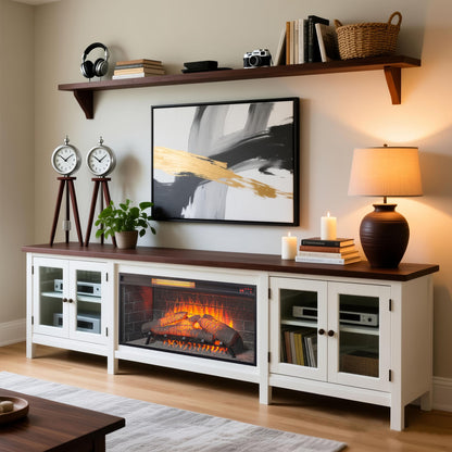 36 inch Infrared Electric Fireplace with Removable Trim kit Insert, Touch Panel Home Decor Heater - 1st Choice Furniture Direct