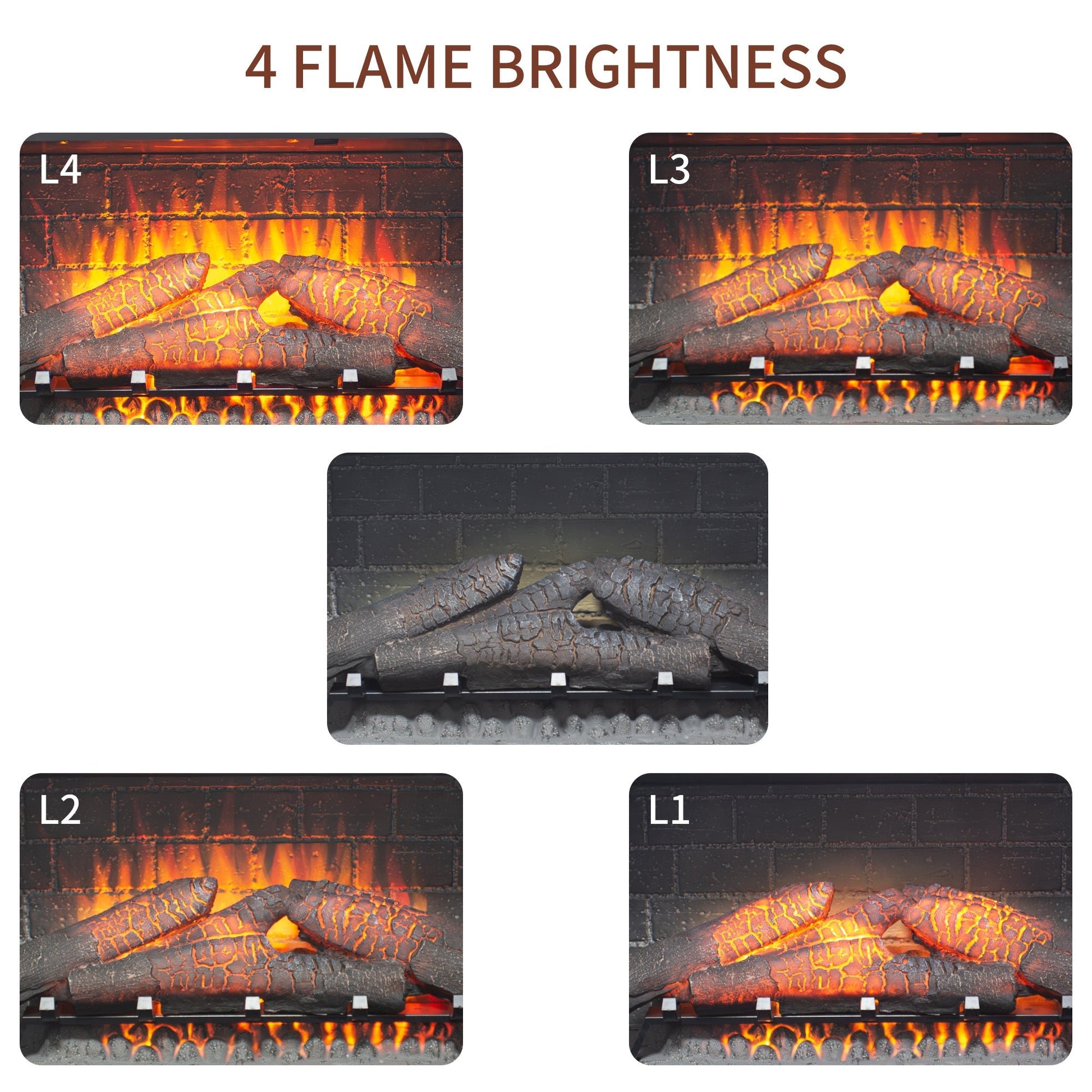 36 inch Infrared Electric Fireplace with Removable Trim kit Insert, Touch Panel Home Decor Heater - 1st Choice Furniture Direct