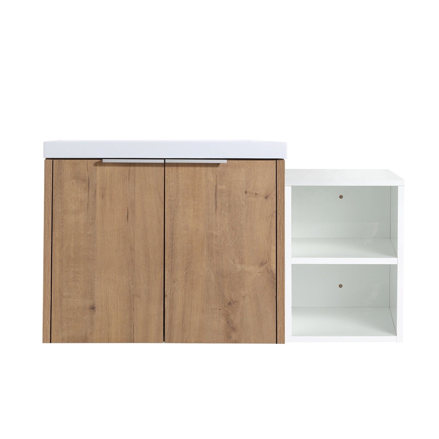 36 Inch Soft Close Doors Bathroom Vanity With Sink, A Small Storage Shelves, 24' and 12' Combination Cabinet,(KD - Packing) - 1st Choice Furniture Direct