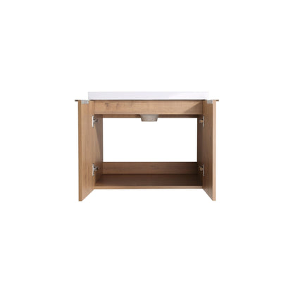 36 Inch Soft Close Doors Bathroom Vanity With Sink, A Small Storage Shelves, 24' and 12' Combination Cabinet,(KD - Packing) - 1st Choice Furniture Direct