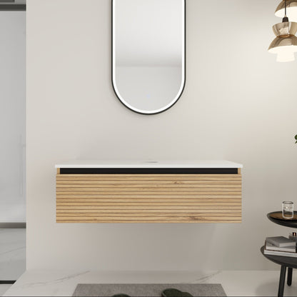 36'' Wall - Mounted Bathroom Vanity & 1 - Soft - Close Drawer (Excluding Sink) - 1st Choice Furniture Direct