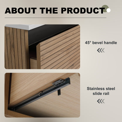36'' Wall - Mounted Bathroom Vanity & 1 - Soft - Close Drawer (Excluding Sink) - 1st Choice Furniture Direct