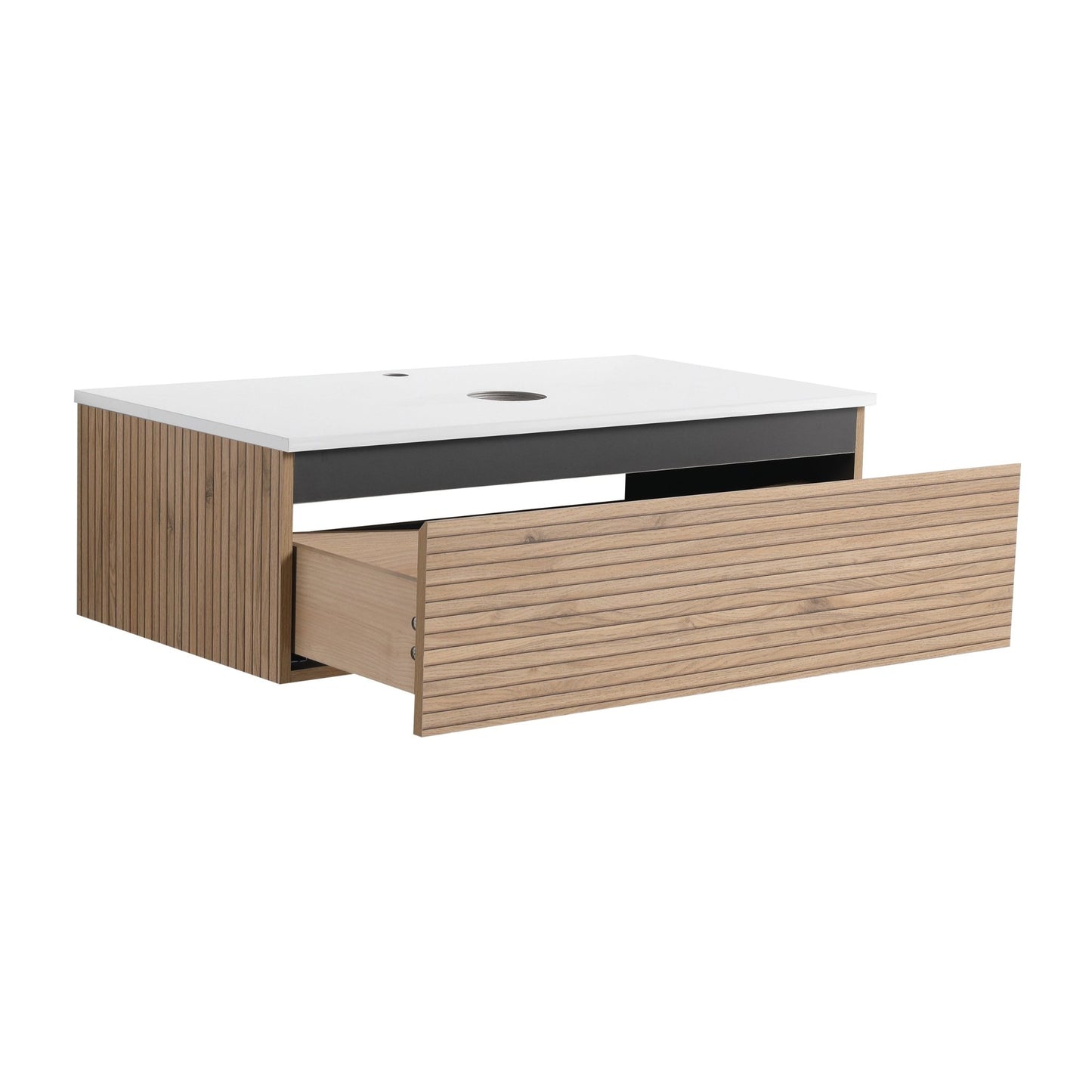 36'' Wall - Mounted Bathroom Vanity & 1 - Soft - Close Drawer (Excluding Sink) - 1st Choice Furniture Direct