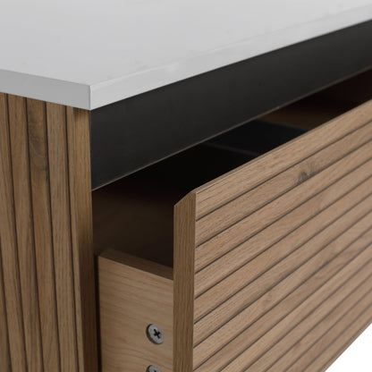 36'' Wall - Mounted Bathroom Vanity & 1 - Soft - Close Drawer (Excluding Sink) - 1st Choice Furniture Direct