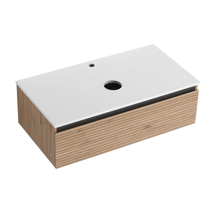 36'' Wall - Mounted Bathroom Vanity & 1 - Soft - Close Drawer (Excluding Sink) - 1st Choice Furniture Direct