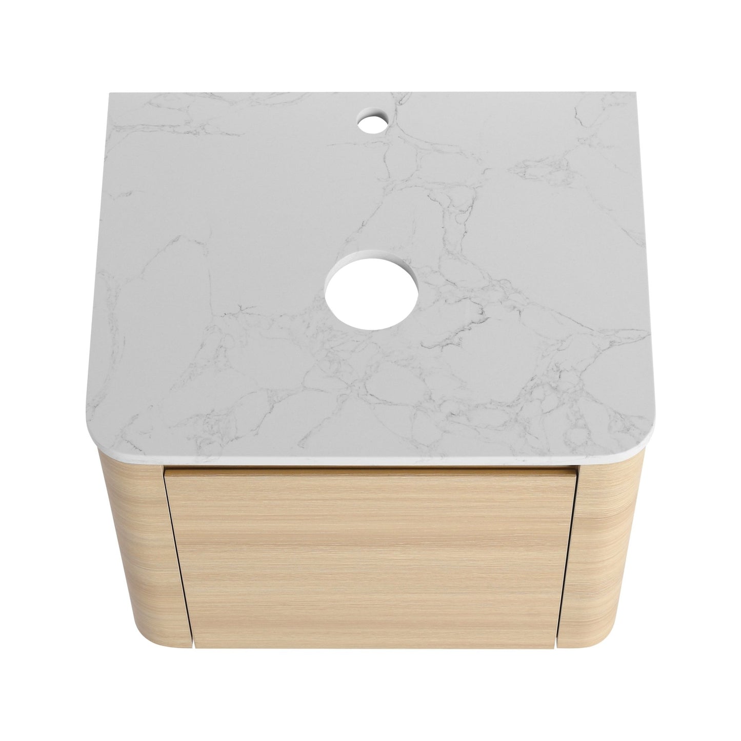 36'' Wall - Mounted Bathroom Vanity With Ceramic Art Sink, and Storage Shelves, Soft - Close Door, KD - Packing, Plywood - 1st Choice Furniture Direct