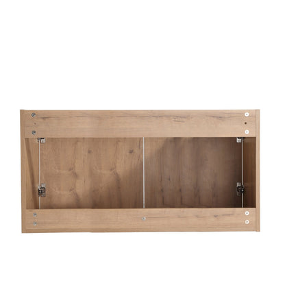 36' Wall - Mounted Bathroom Vanity With Sink and Side Cabinet, Soft Close Doors,00112IMO - 00636IMO Combination Cabinet(KD - Packing) - 1st Choice Furniture Direct